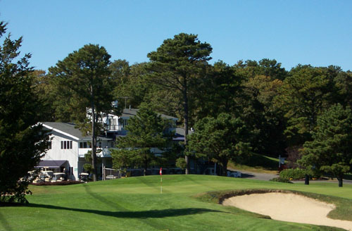 9th hole and club